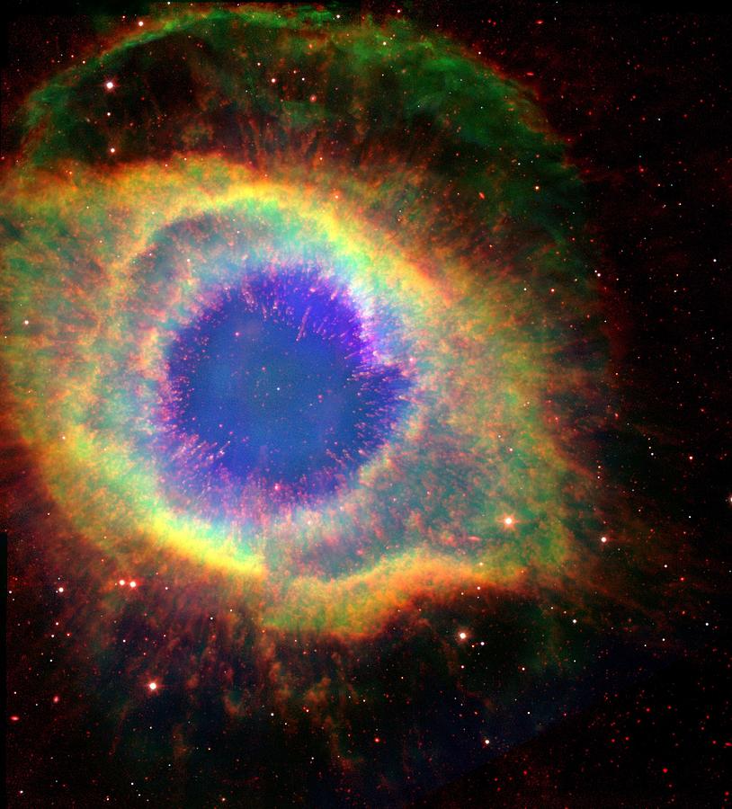 New Spin on the Helix Nebula Painting by Celestial Images