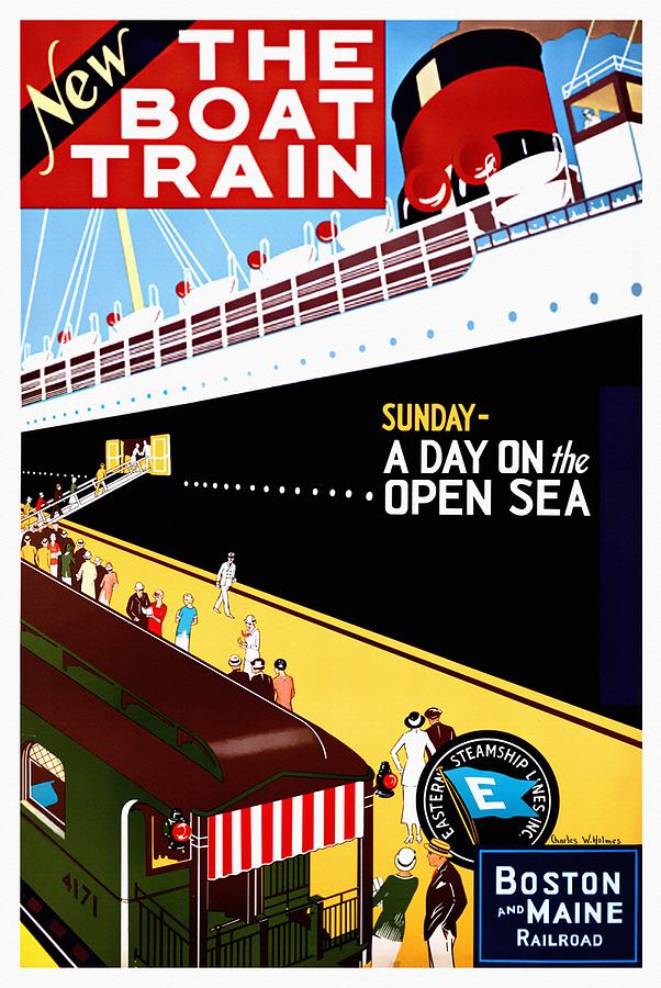 New The Boat Train - Restored by Vintage Advertising Posters New The Boat Train - Restored by Vintage Advertising Posters