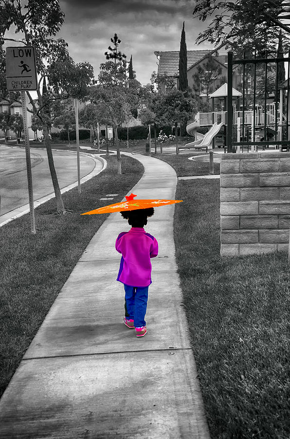 Gia Walk to Playground Photograph by Joseph Hollingsworth
