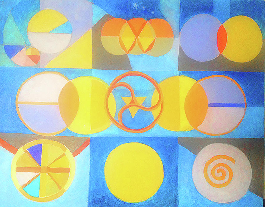 Geometrica 1 Painting by Suzanne Giuriati Cerny
