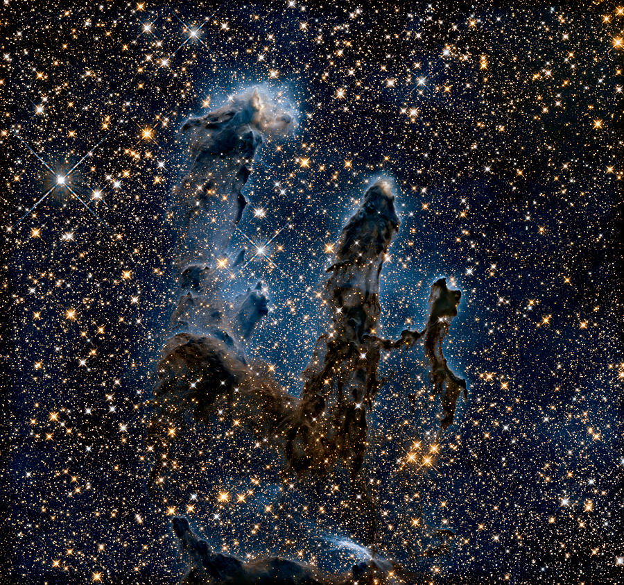 New View of the Pillars of Creation - Infrared Photograph by Eric Glaser