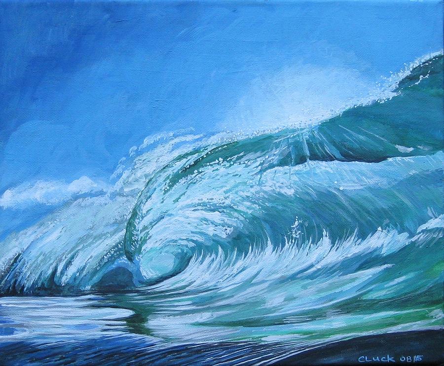 New Waves Painting by Chrissi Luck - Fine Art America