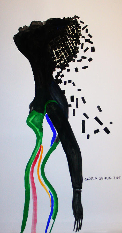 New Woman - South Sudan Painting by Gloria Ssali