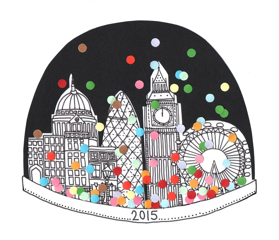 London Drawing - New Year by Isobel Barber