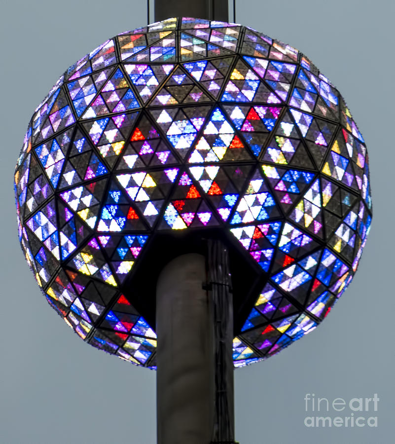 New Years Eve Ball at Times Square in New York City Photograph by David Oppenheimer