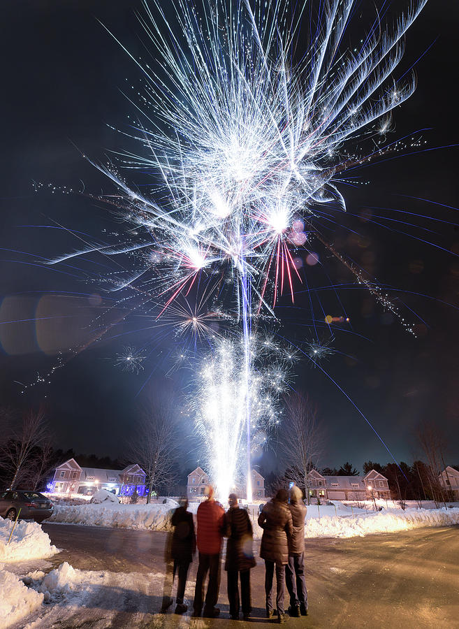 New Year's Eve Fireworks Photograph by Jack Milton | Fine Art America