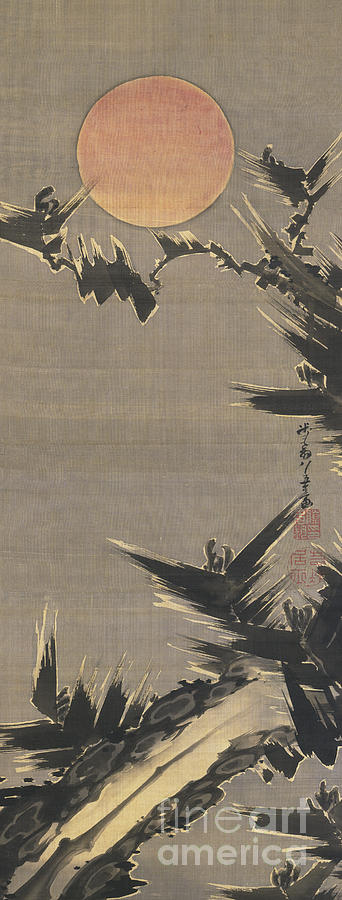 New Years Sun, 1800 Painting by Ito Jakuchu