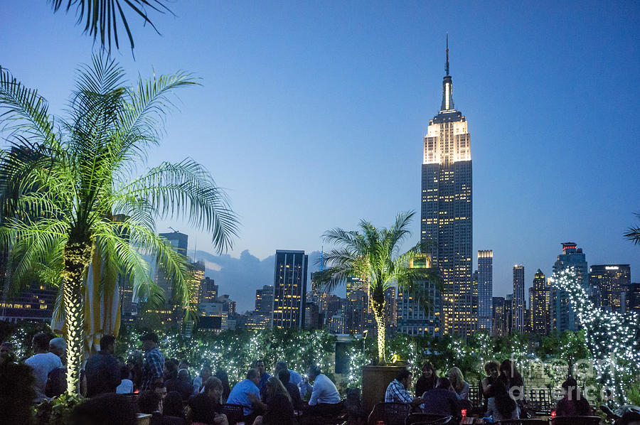 Empire State Building Photograph - New York 230 Fith Rooftop Bar  by Juergen Held