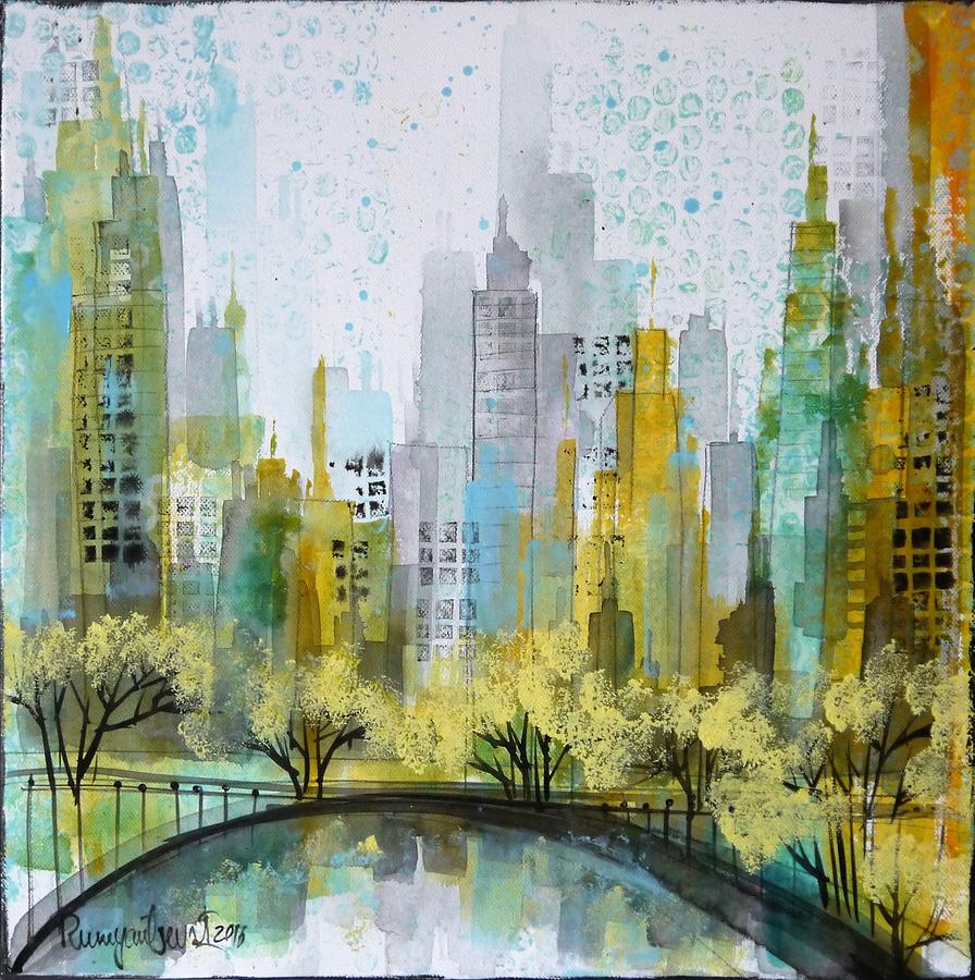 New York Abstract 3 Painting