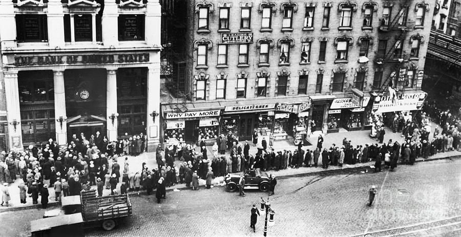 New York - Bank Run, 1930 Photograph by Granger
