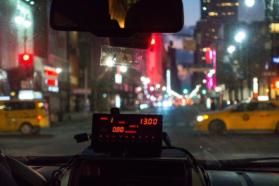 New York Cab Ride Photograph by SR Green