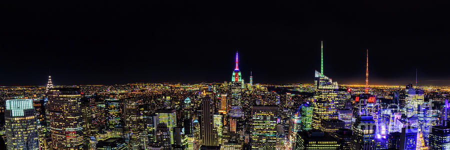 New York Skyline Cityscape Photograph by P Three Artworks - Fine Art ...