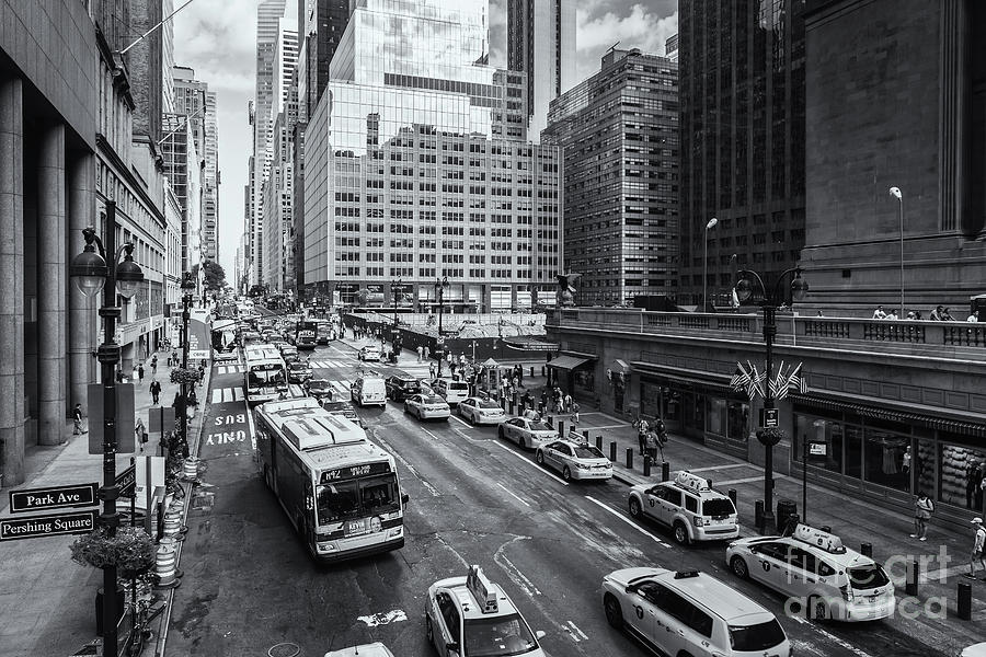 New York City 42nd Street Traffic IV Photograph by Clarence Holmes