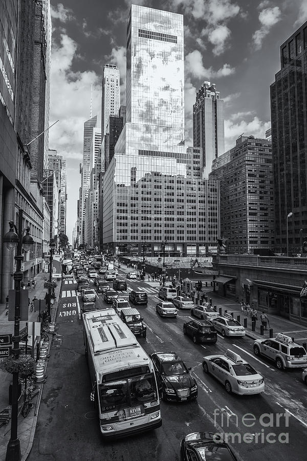 New York City 42nd Street Traffic VI Photograph by Clarence Holmes