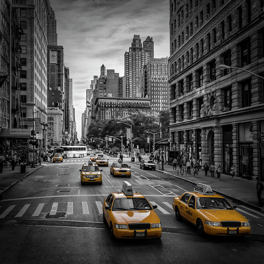 NEW YORK CITY 5th Avenue Traffic Photograph by Melanie Viola - Fine Art ...