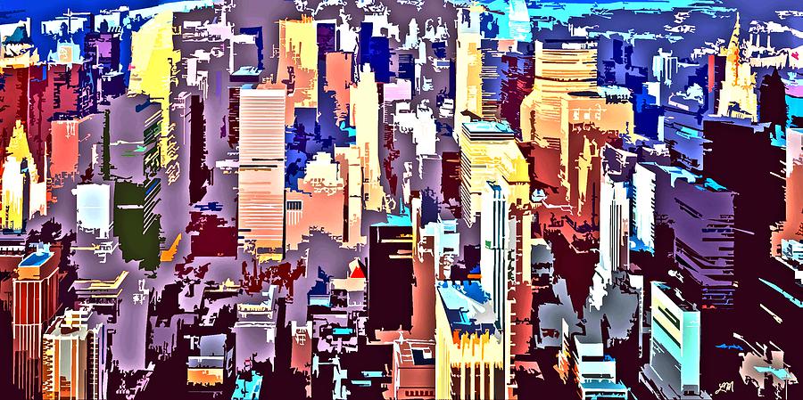 New York City Digital Art - New York City Abstract by Linda Mears New York City Digital Art - New York City Abstract by Linda Mears