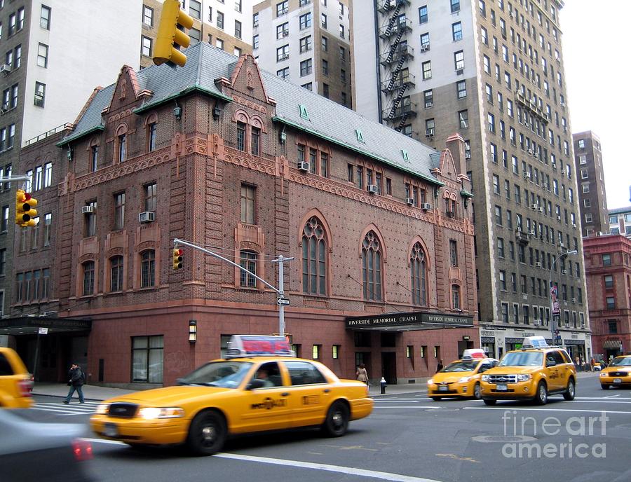 New York City Yellow Cab  - Amsterdam -  West Seventy Sixth Photograph by Susan Carella