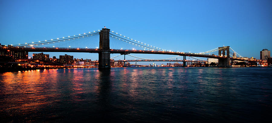 Bridge Photograph - New York City Bridges by Johnny Sandaire