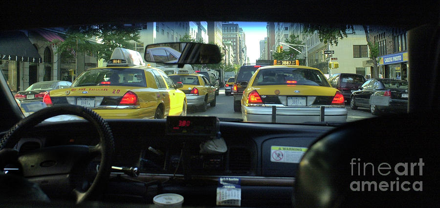 New York City Cab Ride Photograph by Larry Mulvehill