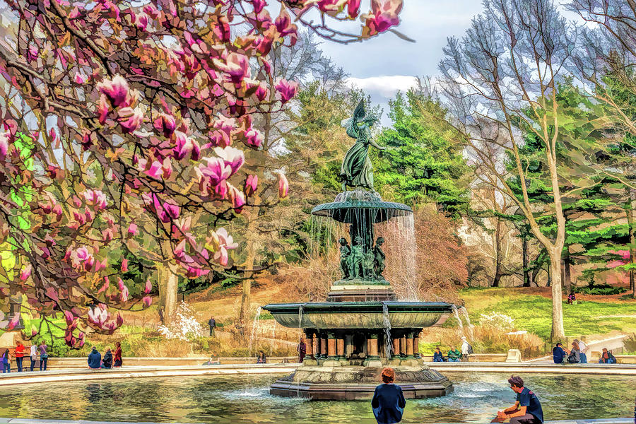 New York City Central Park Bethesda Fountain by Christopher Arndt