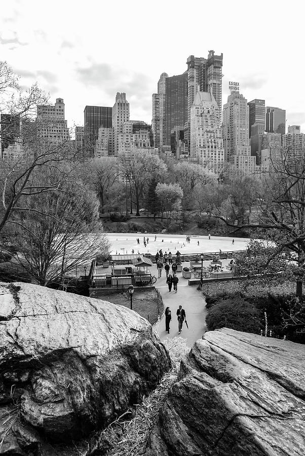 New York City Central Park Ice Skating Photograph by Ranjay Mitra