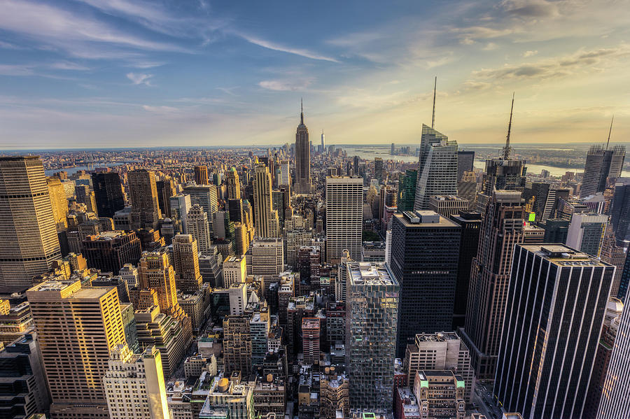 New York City downtown skyline Photograph by Kan Khampanya - Fine Art ...