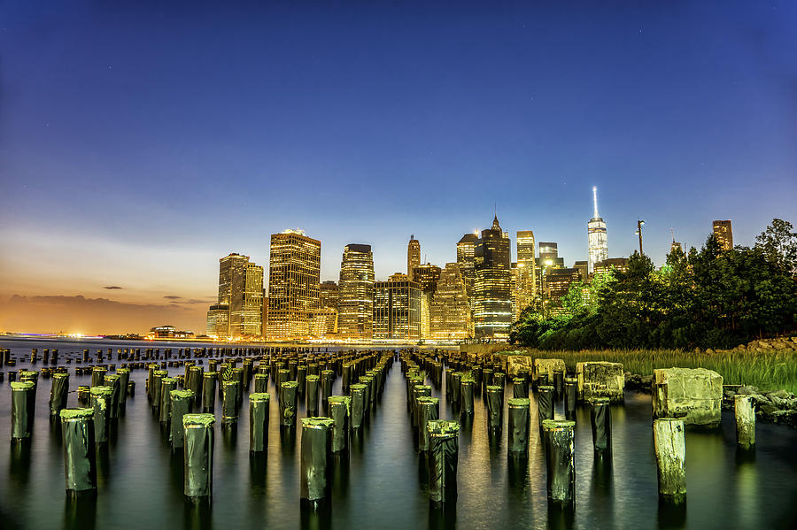 New York City Skyline Photograph - New York City From Brooklyn by Rafael Quirindongo