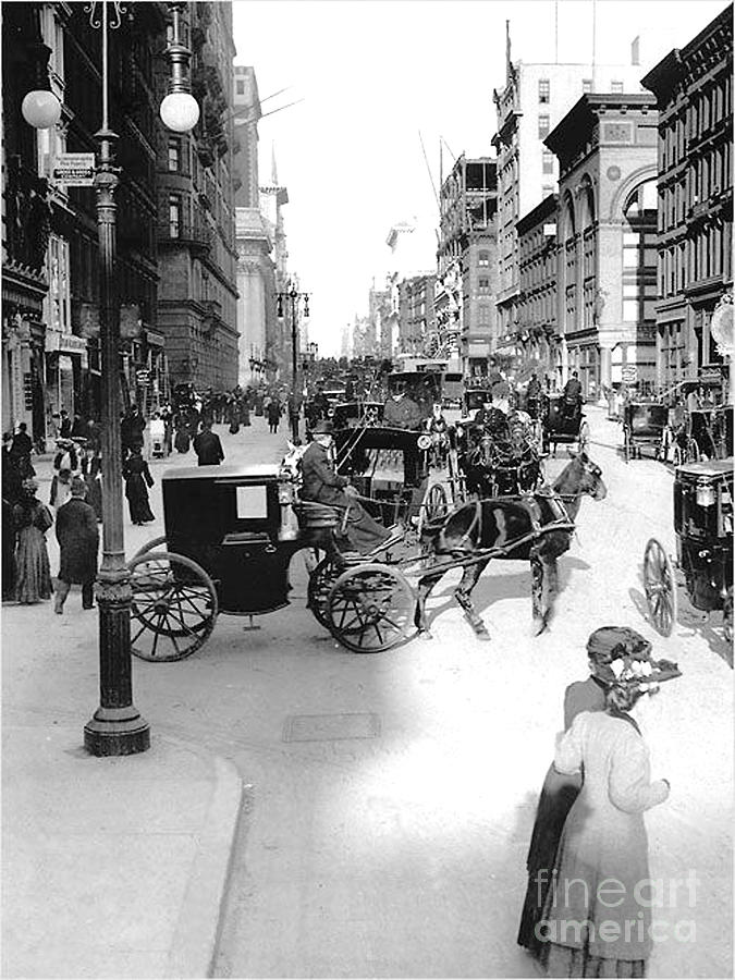 New York City in the Year 1880 Photograph by Merton Allen - Pixels
