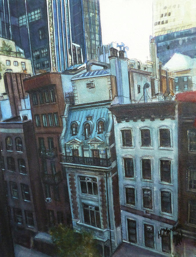 New York City IV Painting by Henrieta Maneva