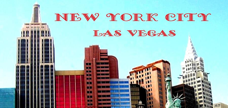 New York City- Las Vegas Digital Art by Will Borden