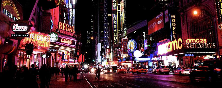 New York City Night Scene Photograph by Doug Rogahn Fine Art ...