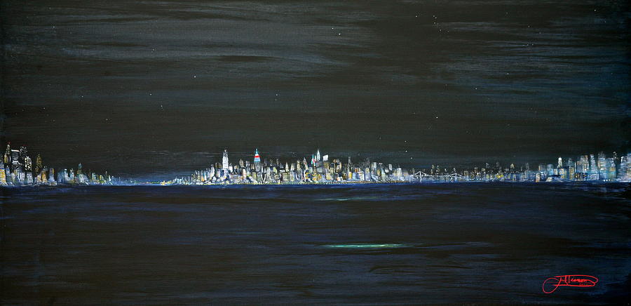 City Painting - New York City Nights by Jack Diamond