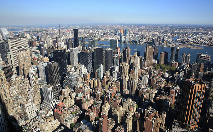 New York City Panorama From The Air Photograph by Paul Ranky - Fine Art ...