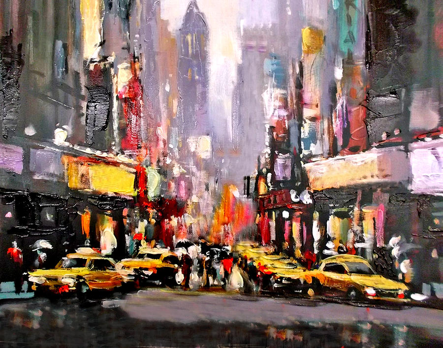 Abstract Painting - New York City by Philip Gresham