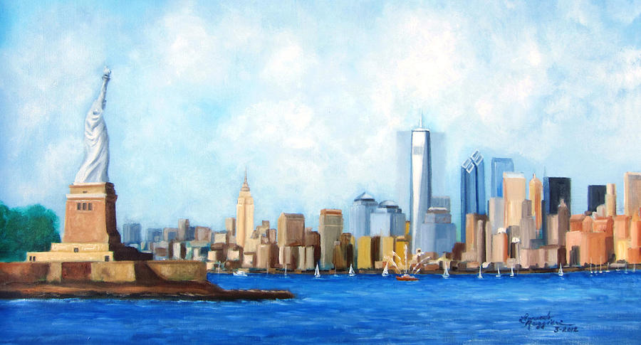 New York City Rebirth Painting by Leonardo Ruggieri