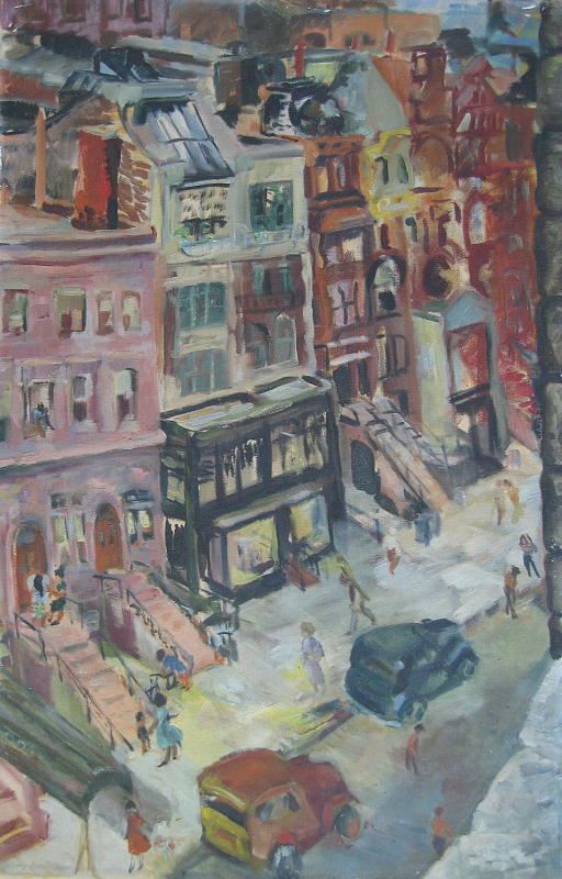 New York City Painting - New York City Scene by Inge Klimpt