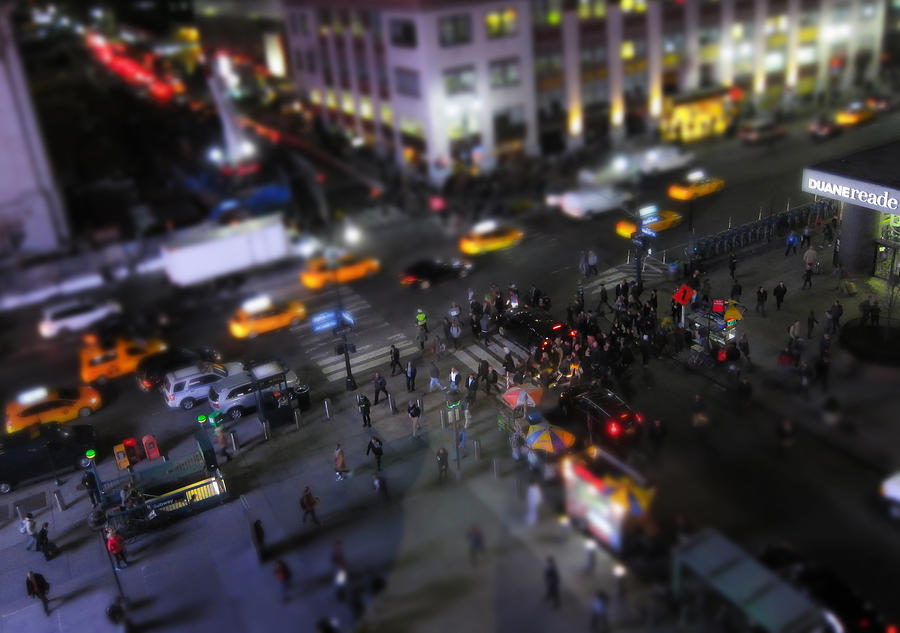 New York City Street Miniature Photograph by Nicklas Gustafsson