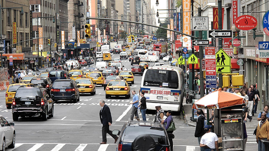 new york city street scene