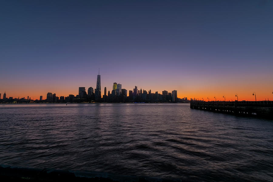 New York City Sunrise Photograph by Tom Singleton