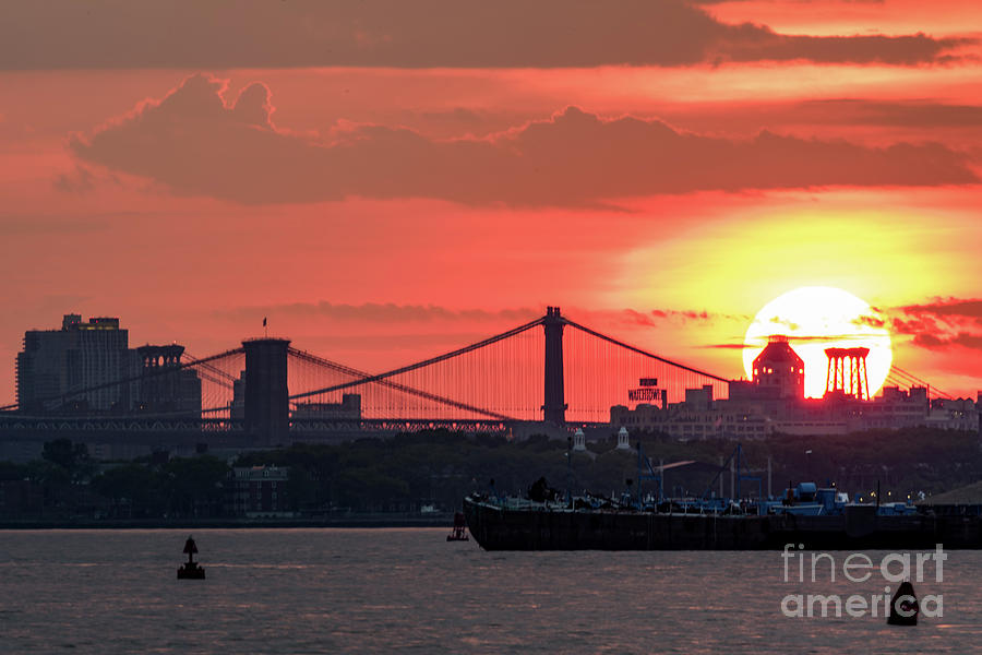 New York City Sunrise Photograph by Zawhaus Photography