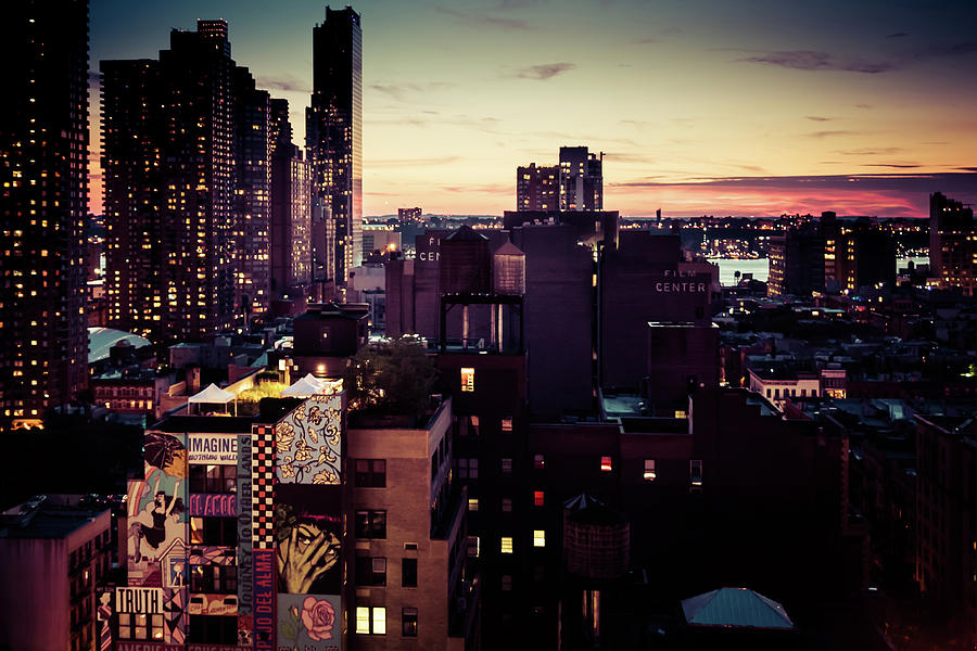 New York City Sunset Photograph by Lora Lee Chapman