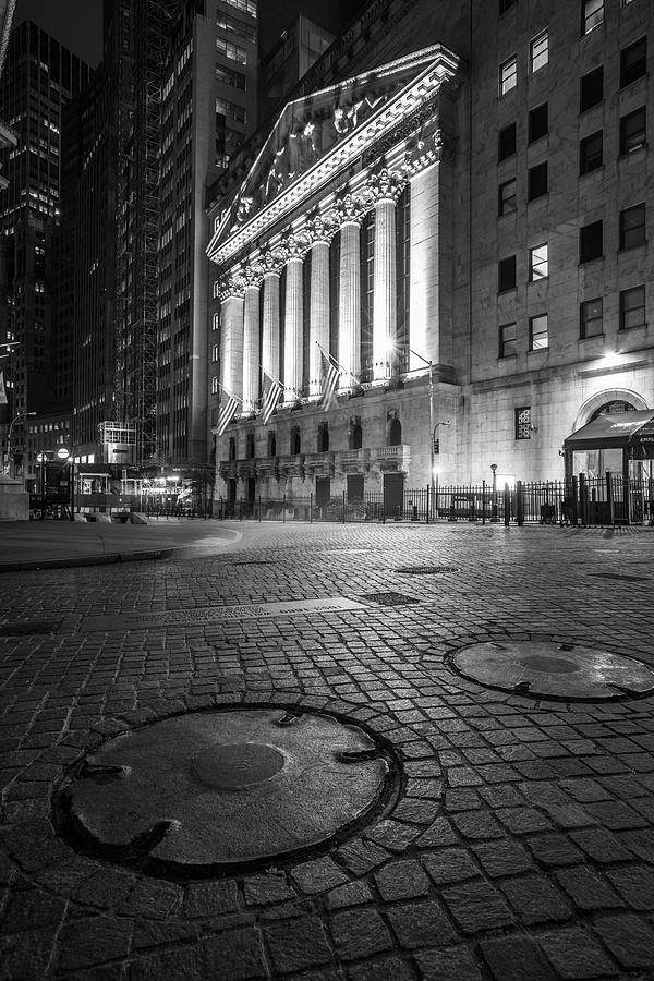 Black And White Photograph - New York City Wall Street  by John McGraw