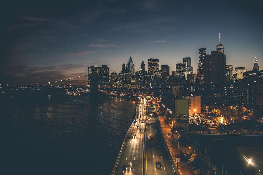 New York Downtown skyline Aerial View Photograph by Leonardo Patrizi ...