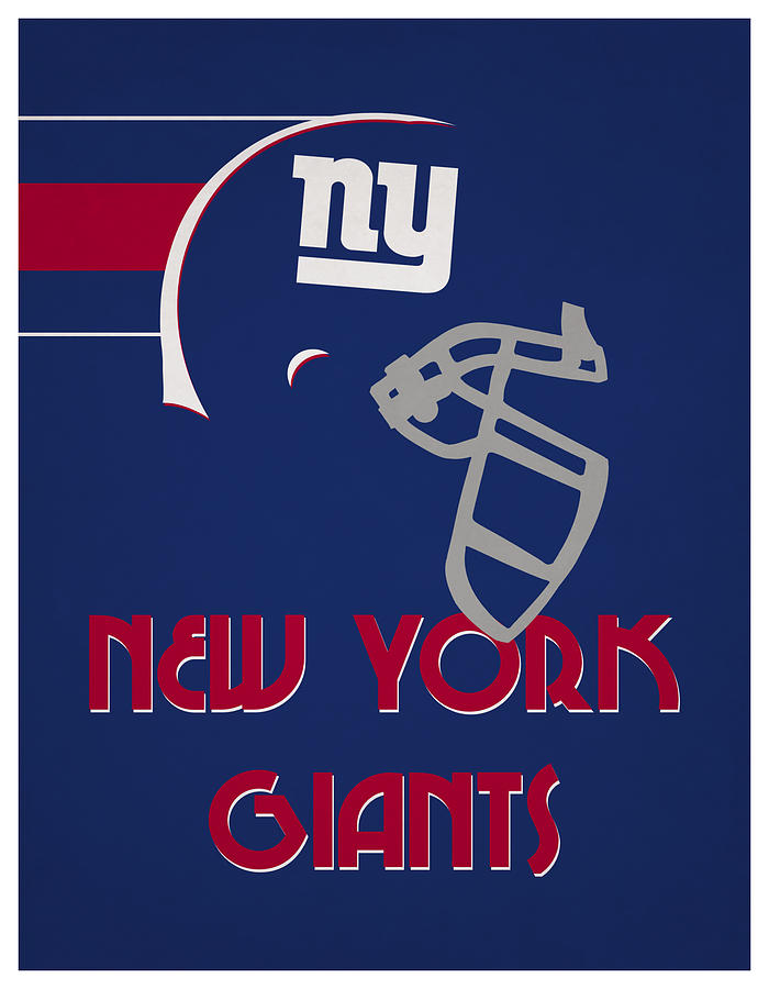 New York Giants Team Vintage Art Mixed Media by Joe Hamilton - Fine Art  America