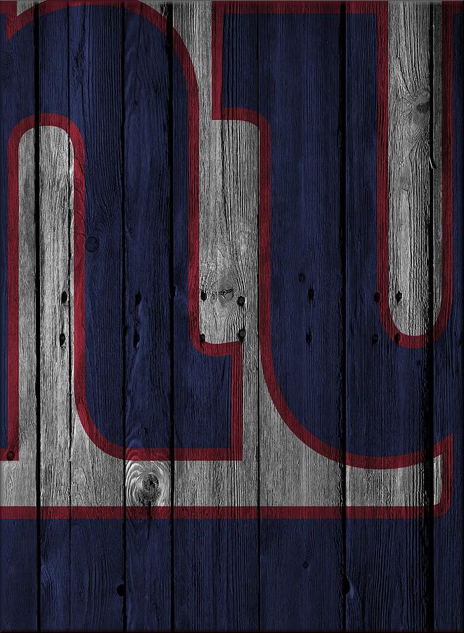 New York Giants Wood Fence Photograph by Joe Hamilton - Fine Art America