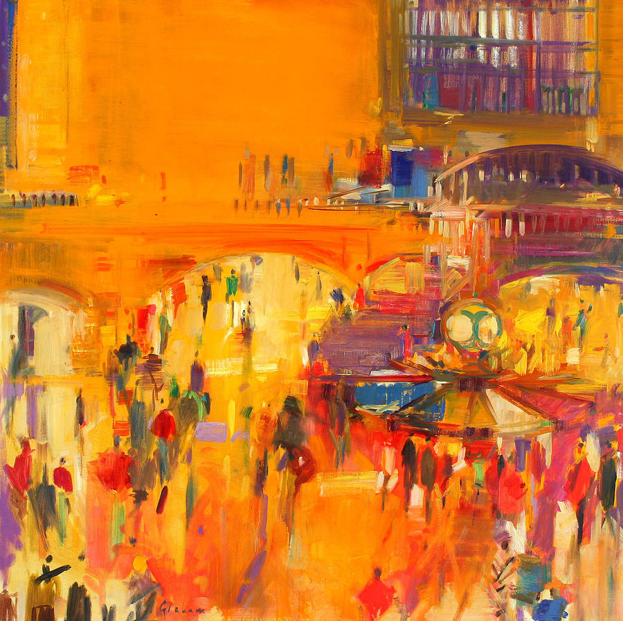 Train Painting - New York  Grand Central by Peter Graham