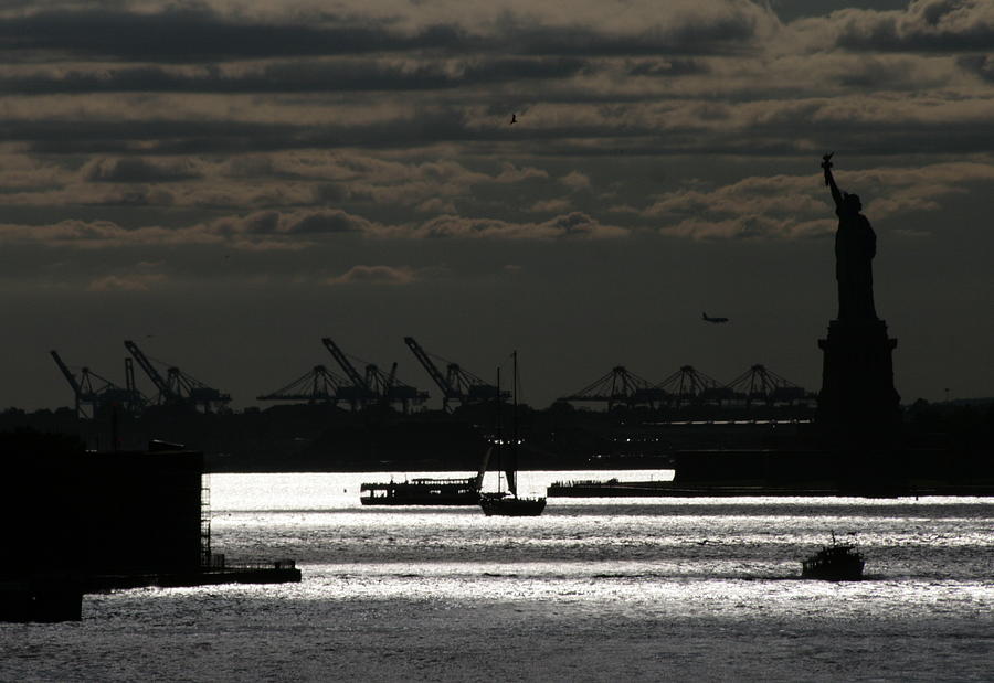 New York Harbor Afternoon Photograph by Christopher J Kirby