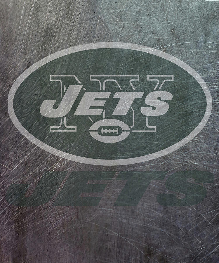 Jet Mixed Media - New York Jets Translucent Steel by Movie Poster Prints
