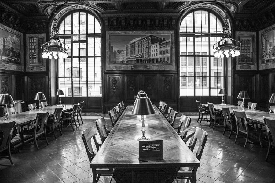 New York Library and Desks Photograph by John McGraw