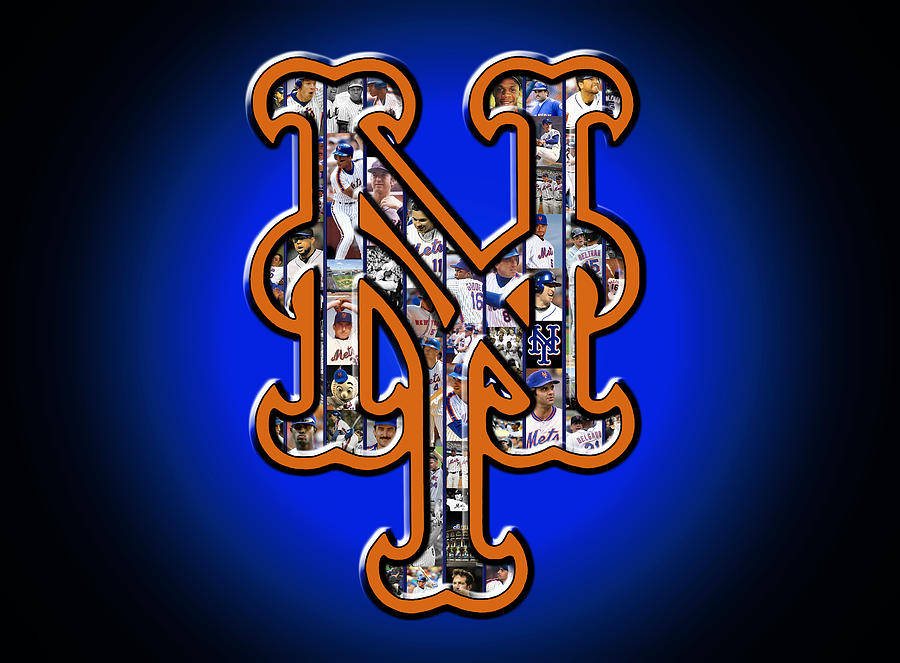 New York Mets Digital Art by Fairchild Art Studio